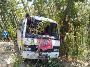 मकवानपुरमा जन्तीबस दुर्घटना हुँदा २ जनाको मृत्यु, १० जना घाइते