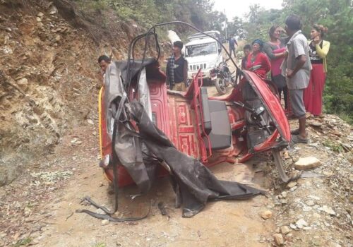 अटो रिक्सा दुर्घटनामा  मृत्यु